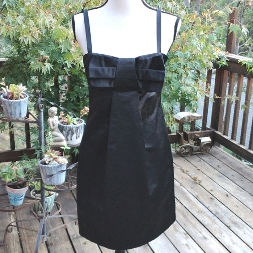 NWT French Connection Black Satin Dress